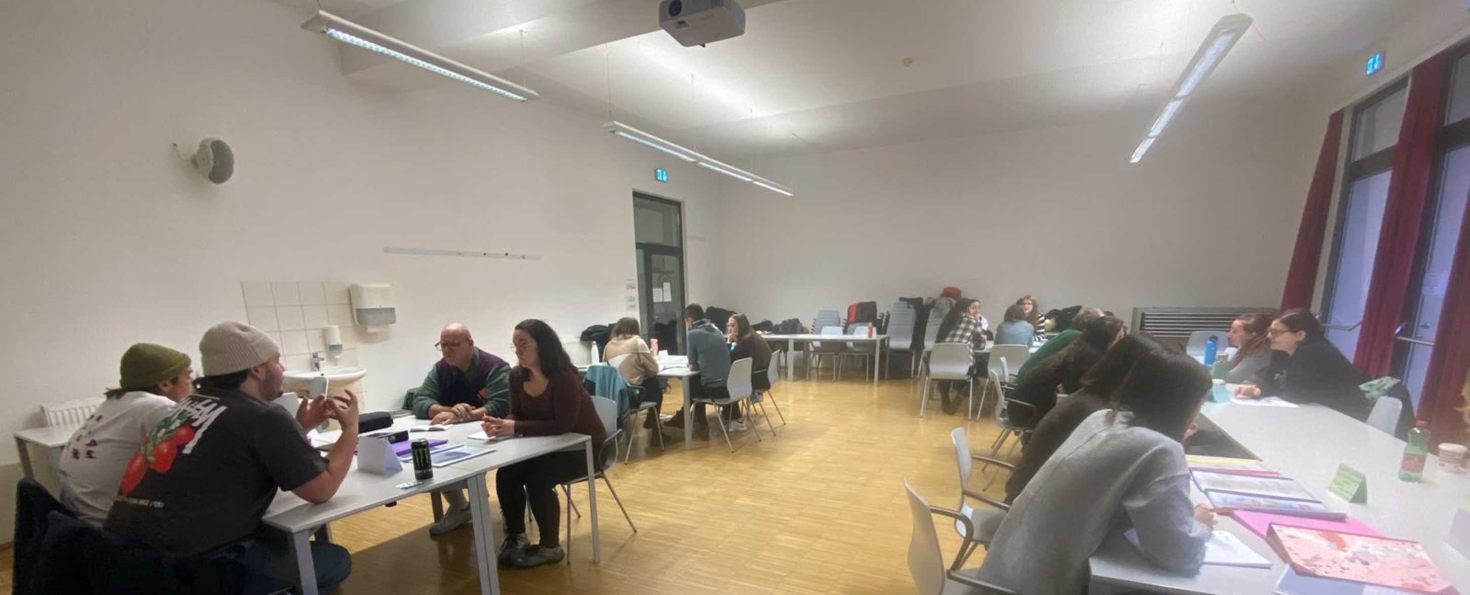 Studierende im Austausch