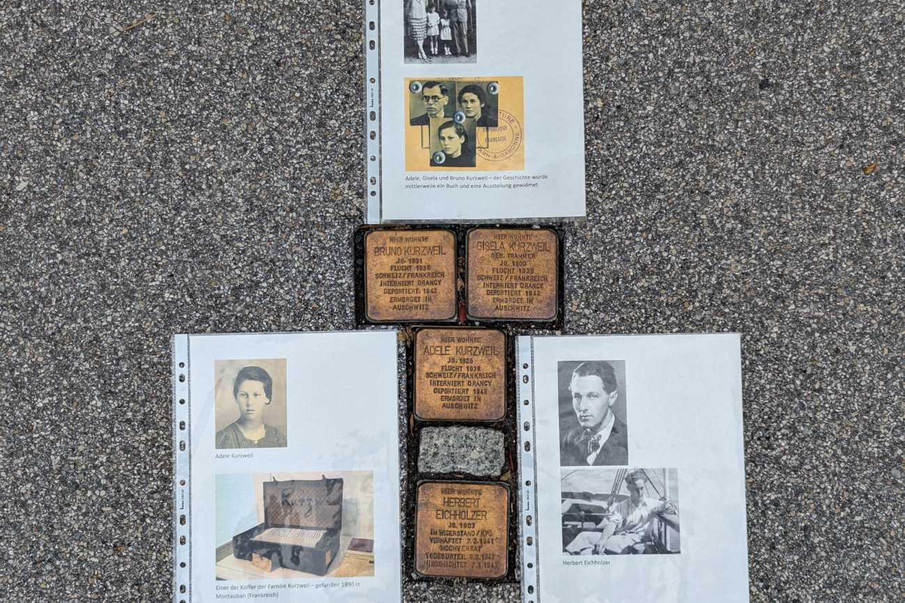 Stolpersteine Familie Kurzweil und Herbert Eichholzer